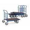 Cash and carry carts 2960 - 75% space-saving by pushed-together carts.